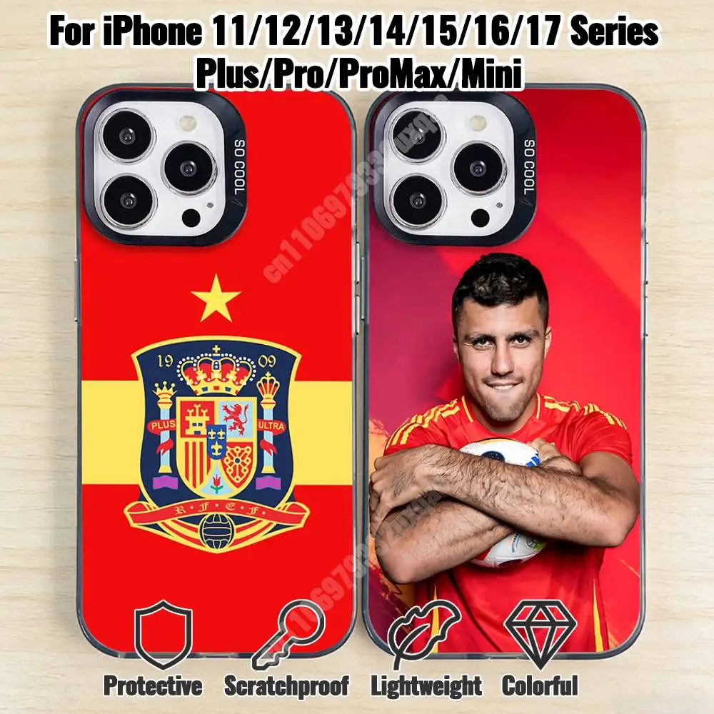 

Spain Football R-Rodrigo-S Phone Case for iPhone 17 16 15 Max Mini 14 13 Pro Plus 12 11 X XS Air IMD Cover