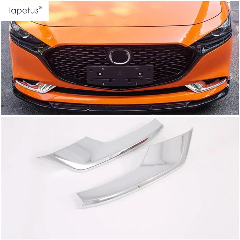 

Accessories For Mazda 3 2019 - 2025 ABS Front Foglight Fog Lights Foglight Lamp Eyelid Eyebrow Strip Cover Kit Trim