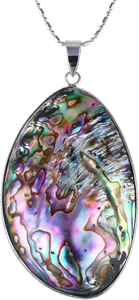 

Sea Shell/Abalone Shell Pendant Necklace for Women Pendant with 19.5" Chain