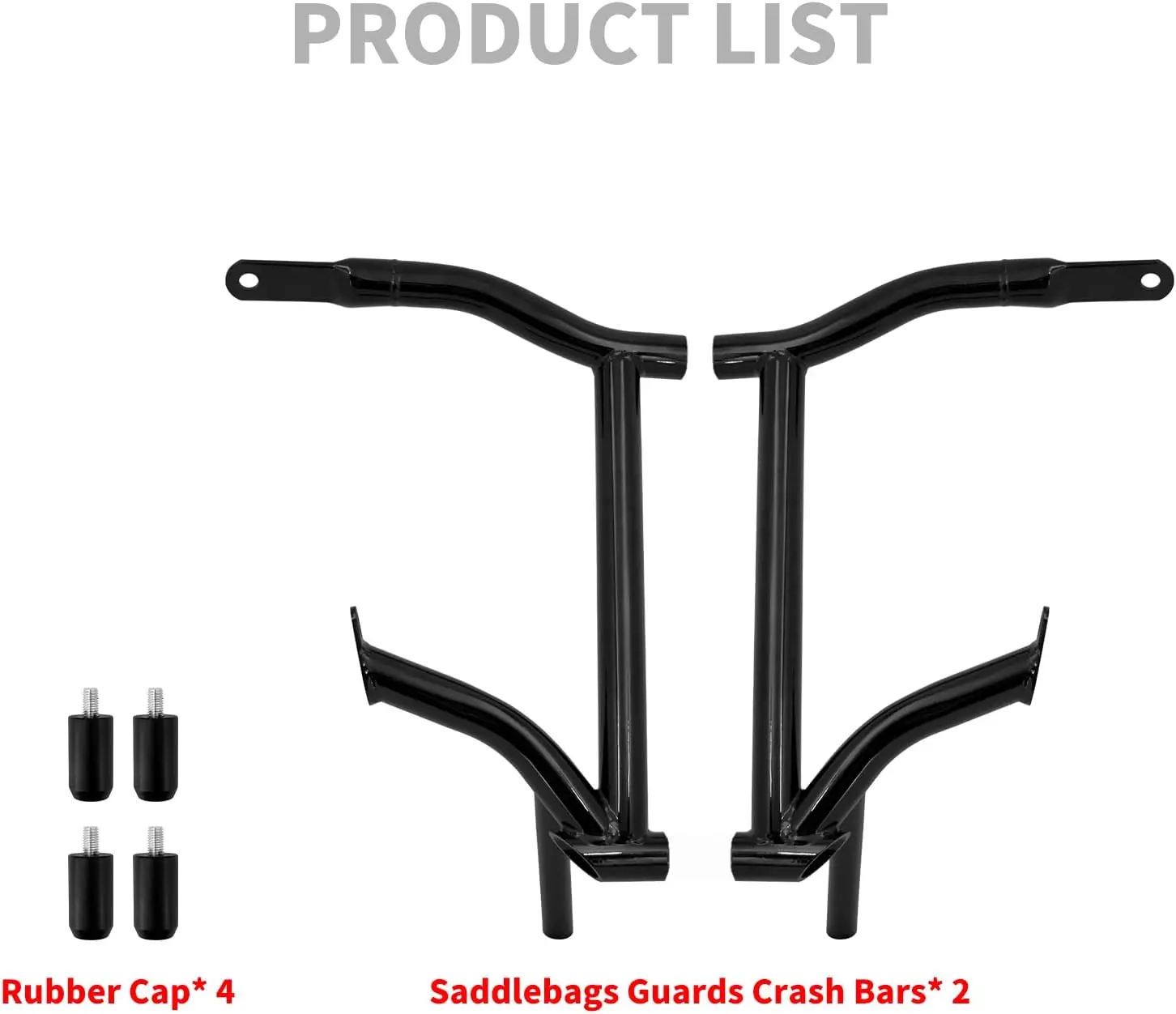 Protezioni per motori moto Crash bar autostradali + protezioni per borse laterali per Harley Touring Street Slide Road King Electra Glide Ultra