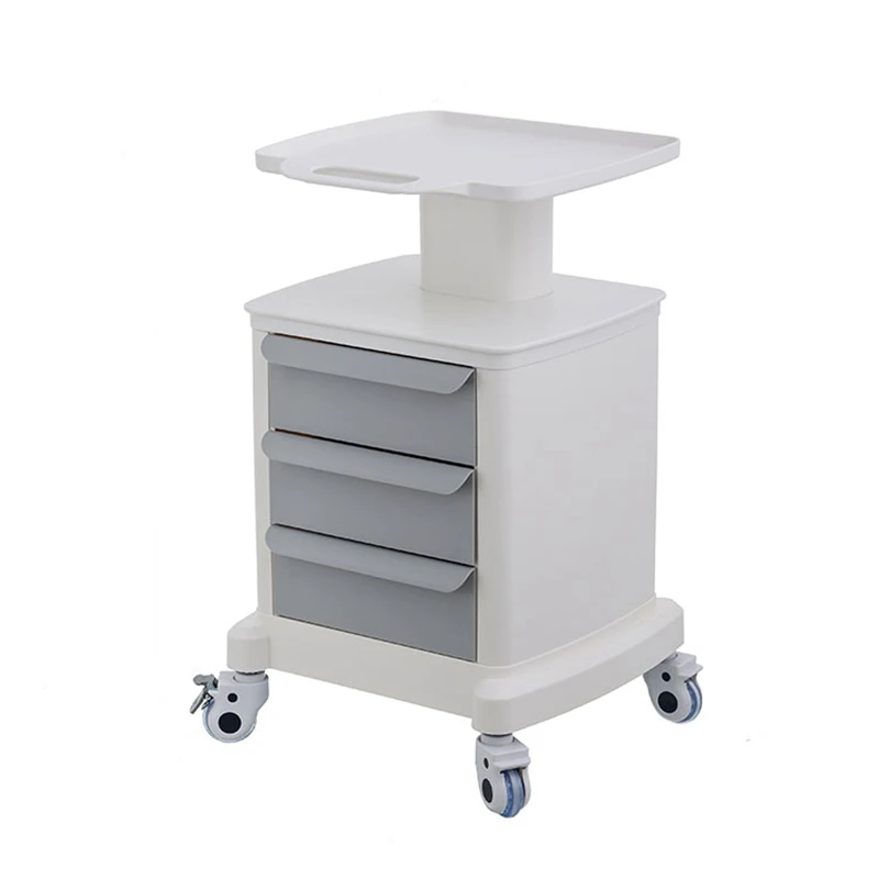 Dental Clinic Special Mobile Base Beauty Instrument Trolley Multi functional Hair Tool Storage and Storage Cart