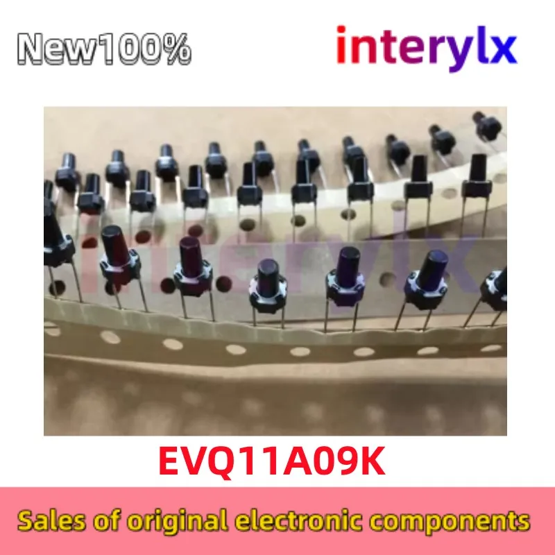20-100Pcs/Lot Original EVQ11A09K EVQ-11A09K Press switch 6*6*9.5 Touch switch 2 pin key switch