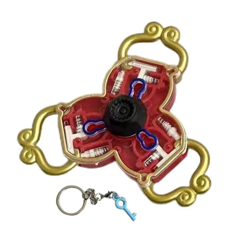 Spinner Spielzeug Anti-Stress Fingertip Gyro Spielzeug Fidgets Lock Spinner Finger Spielzeug Hand Spinner Stress Reduktion Schlüssel Anhänger für Kinder