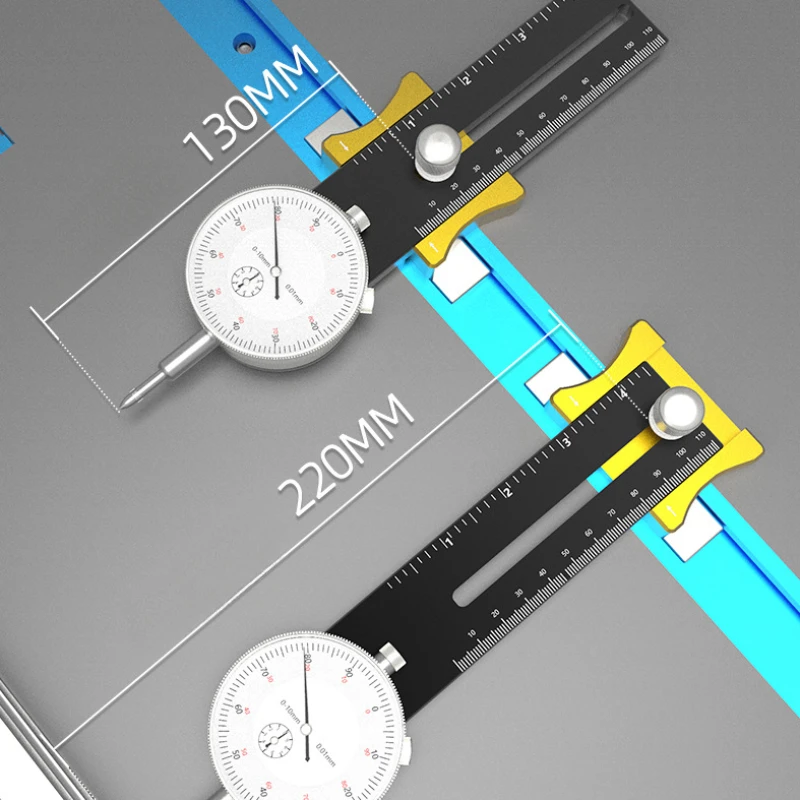 Dial Indicator Table Saw Gauge A-Line It Basic Kit - Table Saw Blade Parallelism Corrector for Woodworking Aligning Calibrating