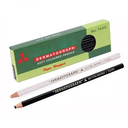 2pcs Lapis Dermatografico Dermograph Black Marker Pencil for Eyebrow Permanent makeup Microblading Accessories Tattoo Supplie