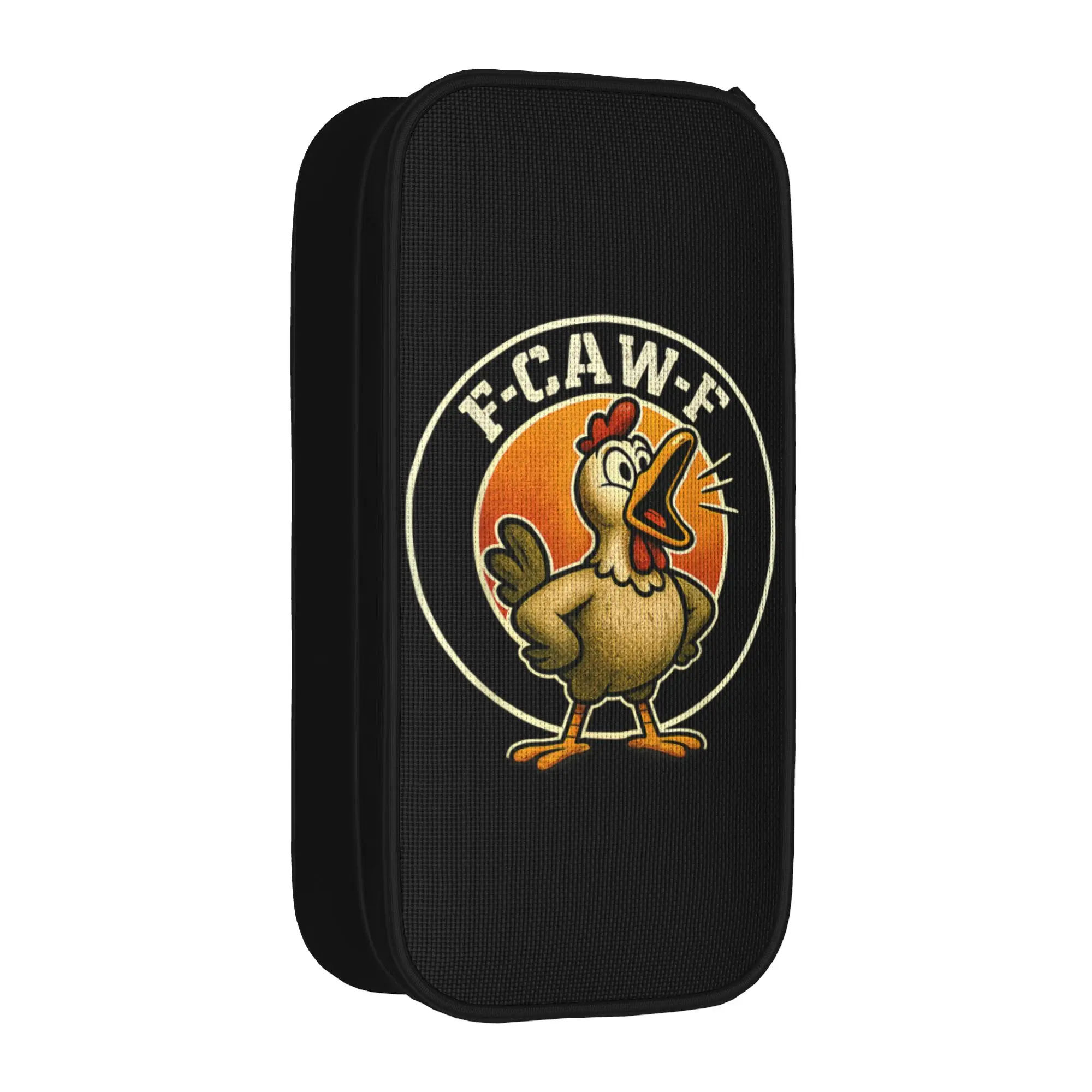 Fashion F-CAW-F Chicken Funny Sarcasm Pencil Cases Irony Crazy Pencilcases Pen Box Girl Boy Big Capacity Bag School Accessories