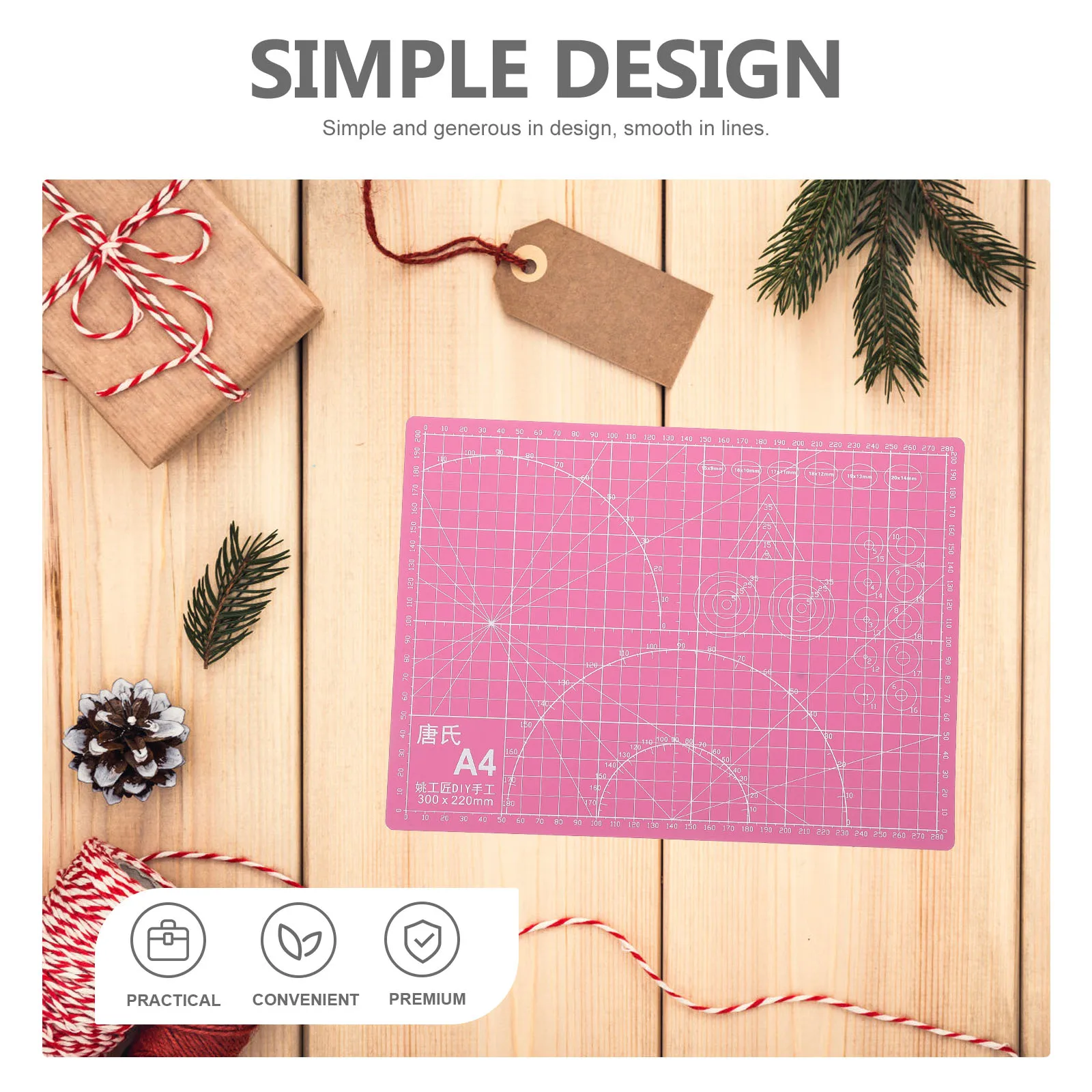 حصيرة قطع مقاس A4 لوحة صياغة PVC شديدة التحمل لمشاريع النقش الفنية الورقية حماية سطح أملس طويل الأمد لطاولة العمل