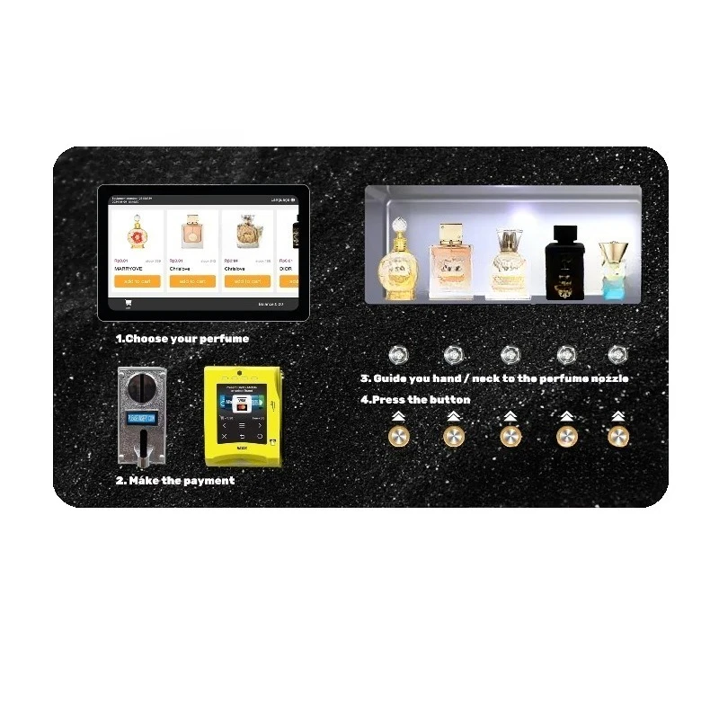24H intelligent distributor small automatic desktop wall-mounted spray vending machine