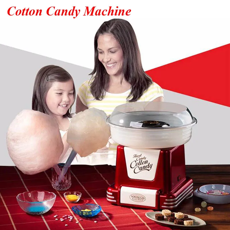 2025 Version Cotton Candy Machine Home Retro Automatic Electric Cotton Candy Maker