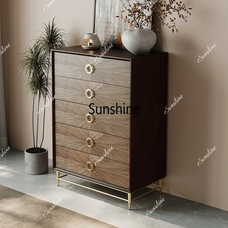 

Итальянский роскошный комод из массива дерева с резьбой, элитная мебель для спальни, прикроватная тумбочка.