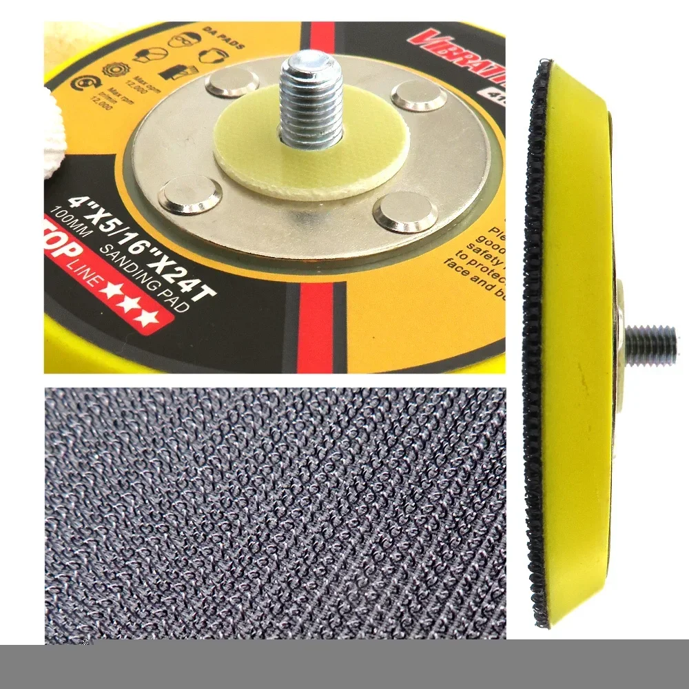 VIBRATITE 1-6 Inch DA Sanding Pad Sander Backing Pad M65/16-24 Thread Hook and Loop Abrasive Power Tools Accessories