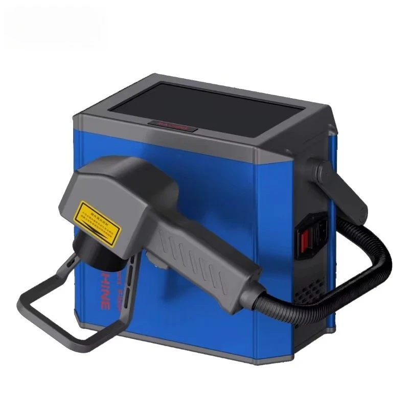 Handheld L/aser Coding Printer Portable La/ser Marking D/evice for Metal Tag Desktop Fiber Las/er