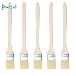 5 Teile/satz Chongqing Schwein Borsten Pinsel Ölgemälde Acryl Gouache Wand Malerei Reihe Stift BBQ Grill Reinigung Board Pinsel