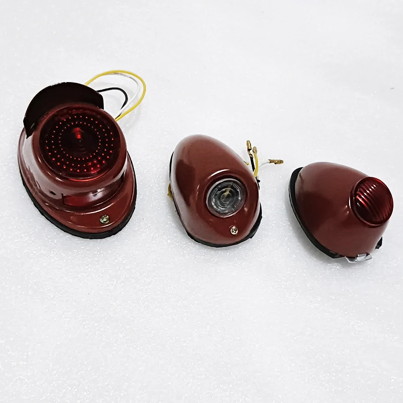 Retro Motorcycle Sidecar Red Color Rear Light For BMW Ural CJK750 K750 M72 R12 R71 Changjiang750 Motor