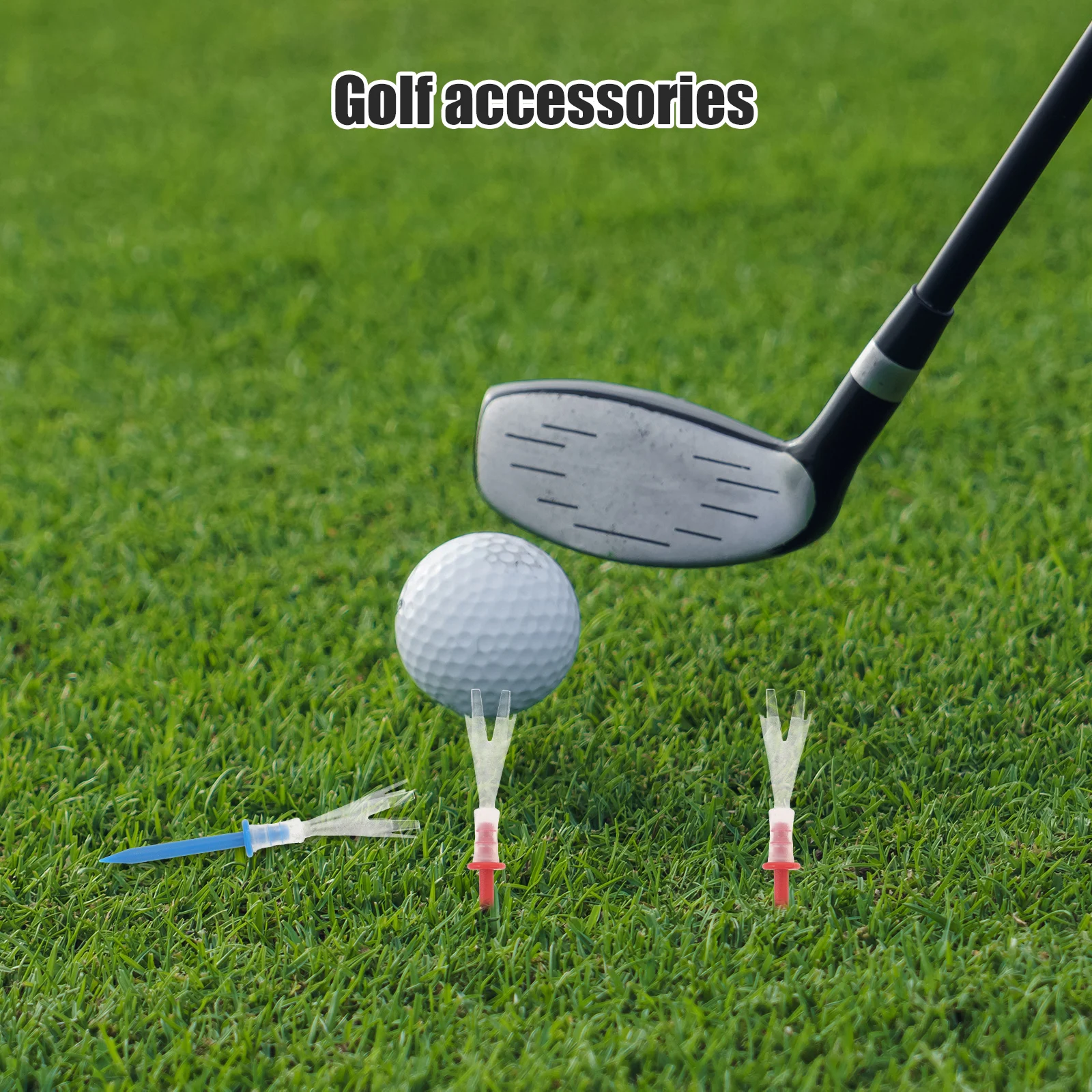 

16pcs Plastic Golf Tees Reusable Professional Tee For Long Distance Straight Drives Enhanced Driving Performance Outdoor Indoor