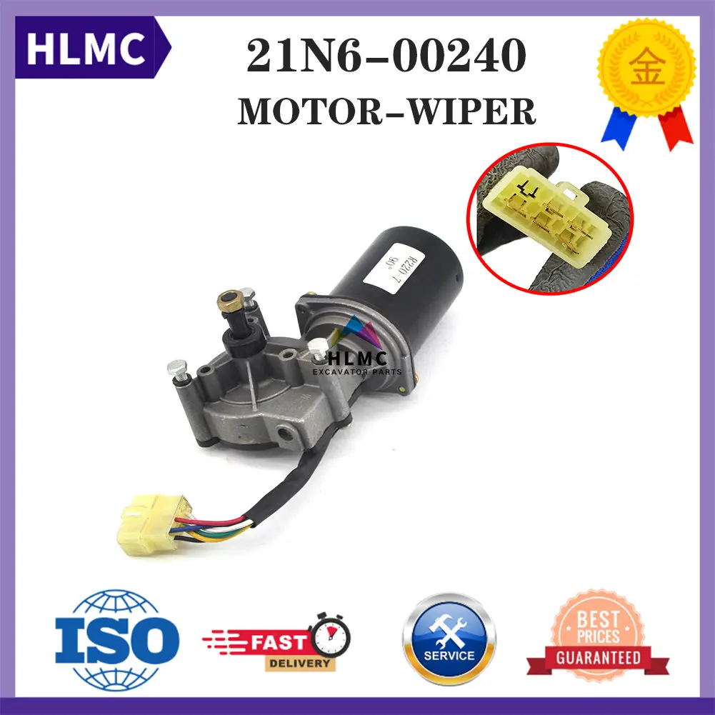 R80-7 R110-7 R225-7 R160-9 R180-9 R210-9 R250-9 R290-9 R320-9 R360-9 R480-9 R520-9 Wiper Motor 21N6-00240 21N6-01280 21N6-01281