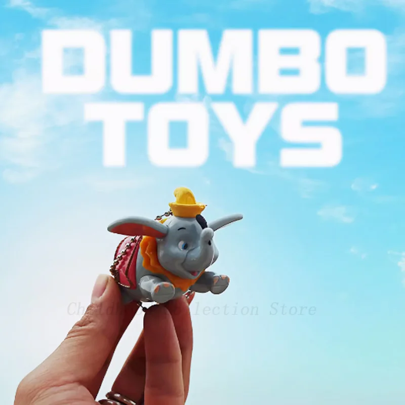 Kawaii Disney Dumbo Action Figure Toys Anime Figures Model Little Elephant Dolls Toys Key Chain Backpack Ornament Gifts For Kids