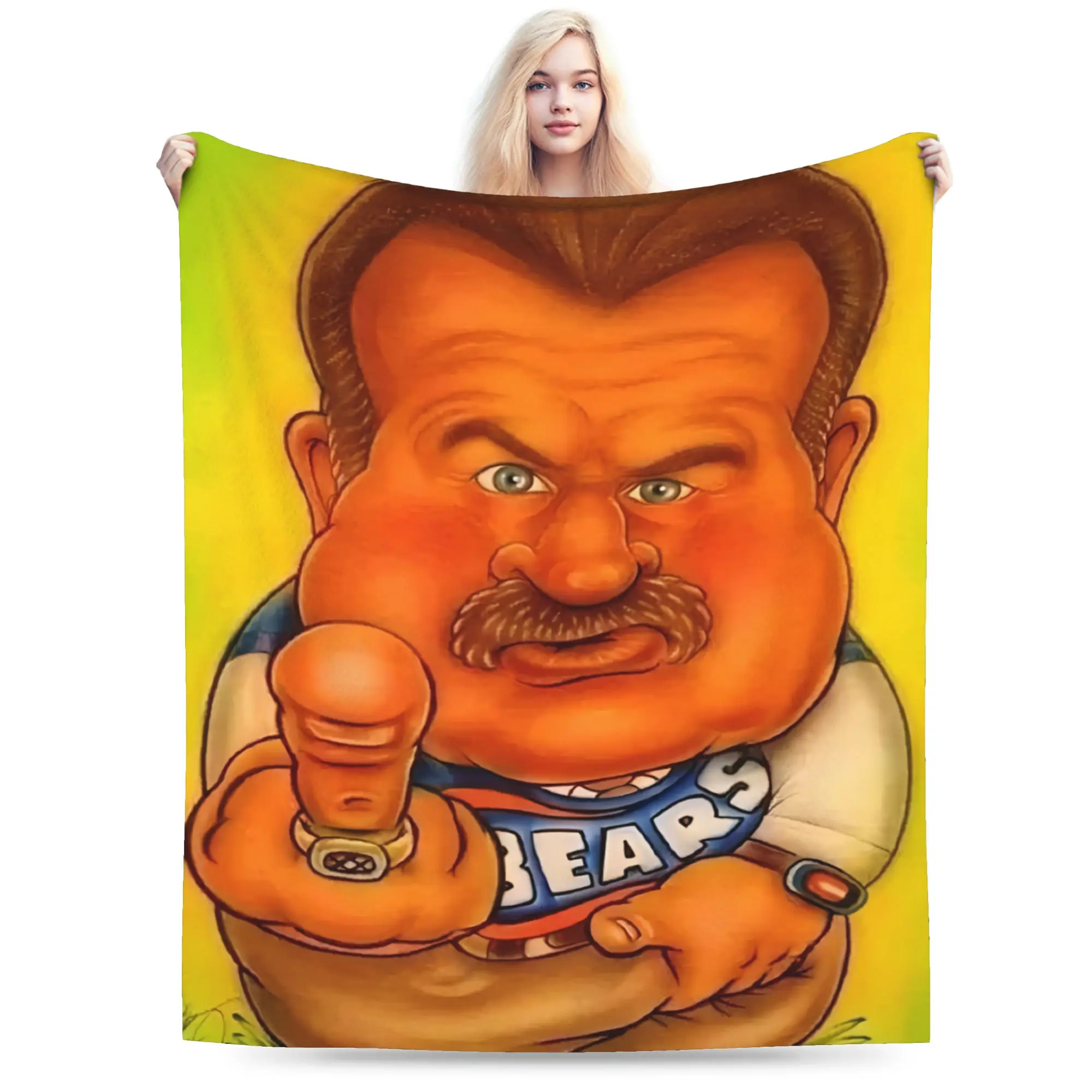 RIP Mike Ditka Throw Blanket for Couch  Soft Cozy Plush Blanket 50x60 Inch Multiple Sizes Bedspreads for All Seasons