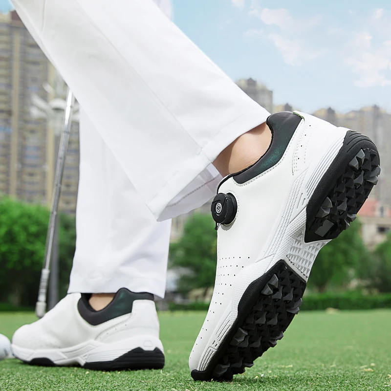 Men's and women's professional golf shoes, outdoor luxury fitness anti slip golf walking shoes, comfortable grass jogging shoes