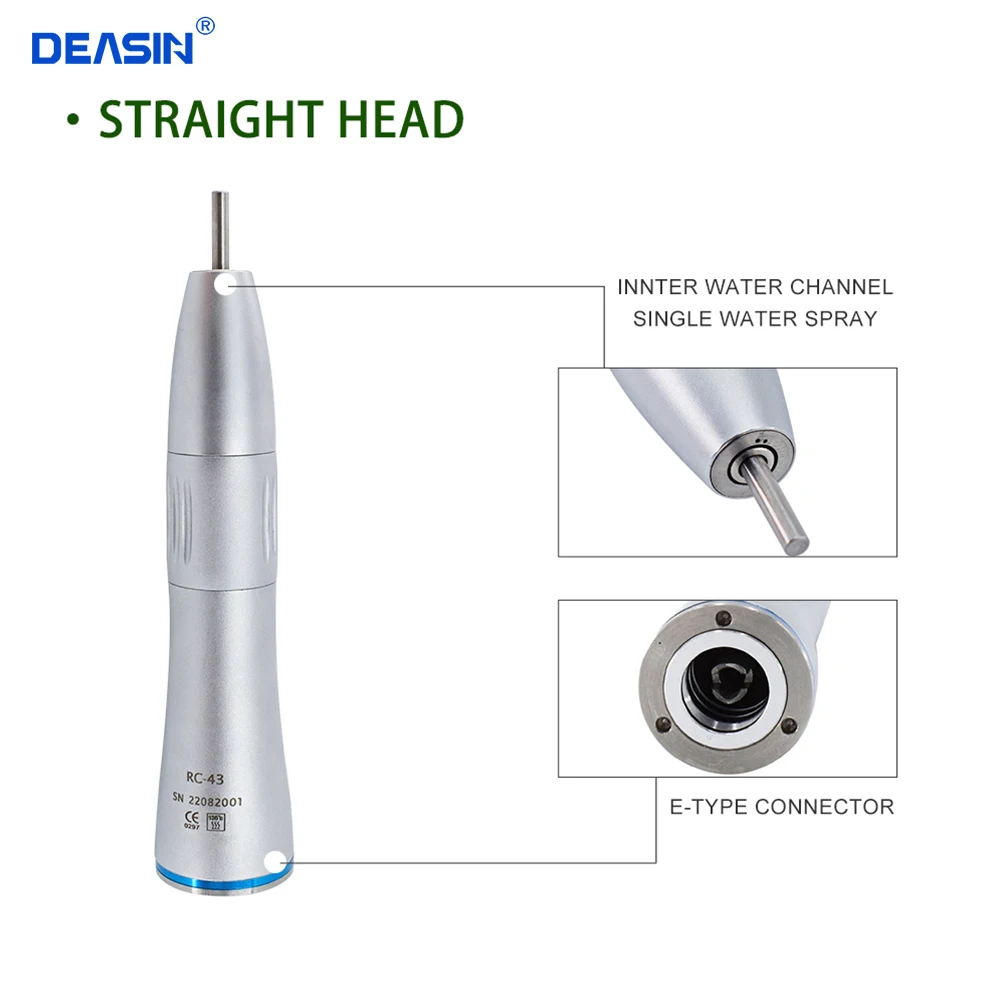 Dental 5 LED E-generator With Inner Spray Low Speed Turbine Teaching Handpiece Kit Set Teeth Polishing Tool