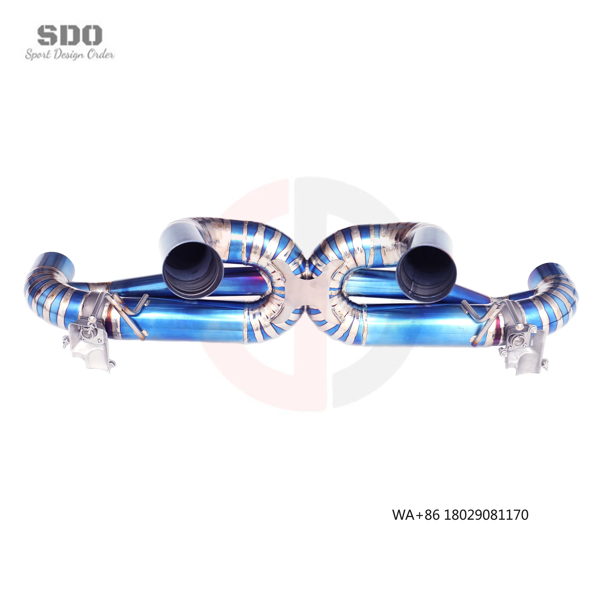 

Легковесная титановая выхлопная система OEM Catback для GT 4.0T 2019-2023 Supersport Car, высококачественная выхлопная система с клапанами OEM