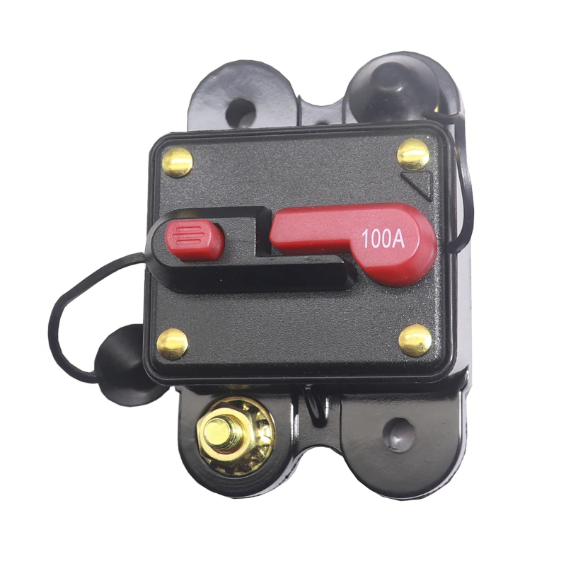 

【1PCS】12-48VDC Circuit Breaker 50A 60A 80A 100A 150 200 250A 300A Truck Audio Resettable Fuse Circuit Breaker with Power Protect
