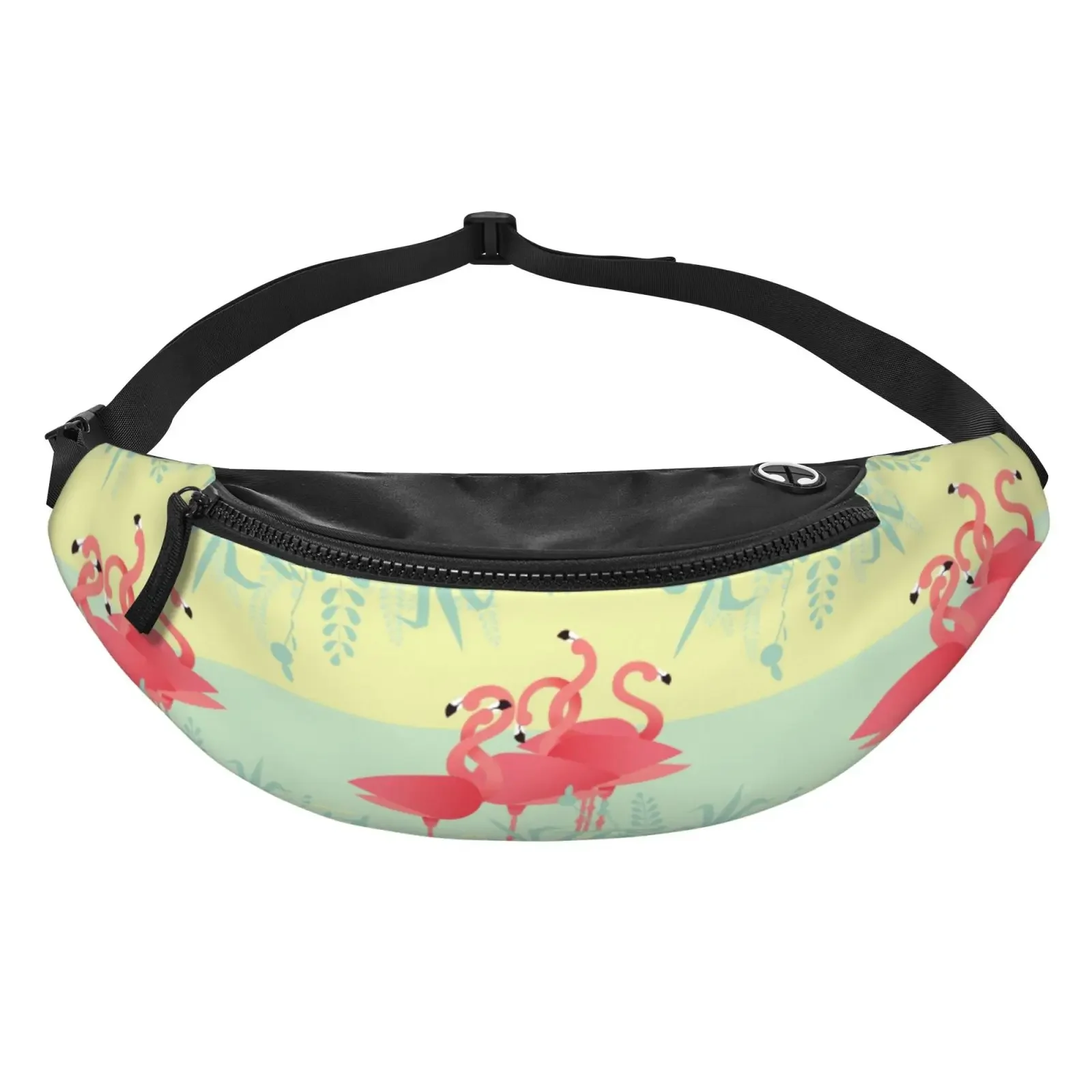 Summer Flamingo Waist Bag Fanny Pack Backpack Women Bags for Women Adjustment Casual Unisex Polyester Outdoor Running Bags