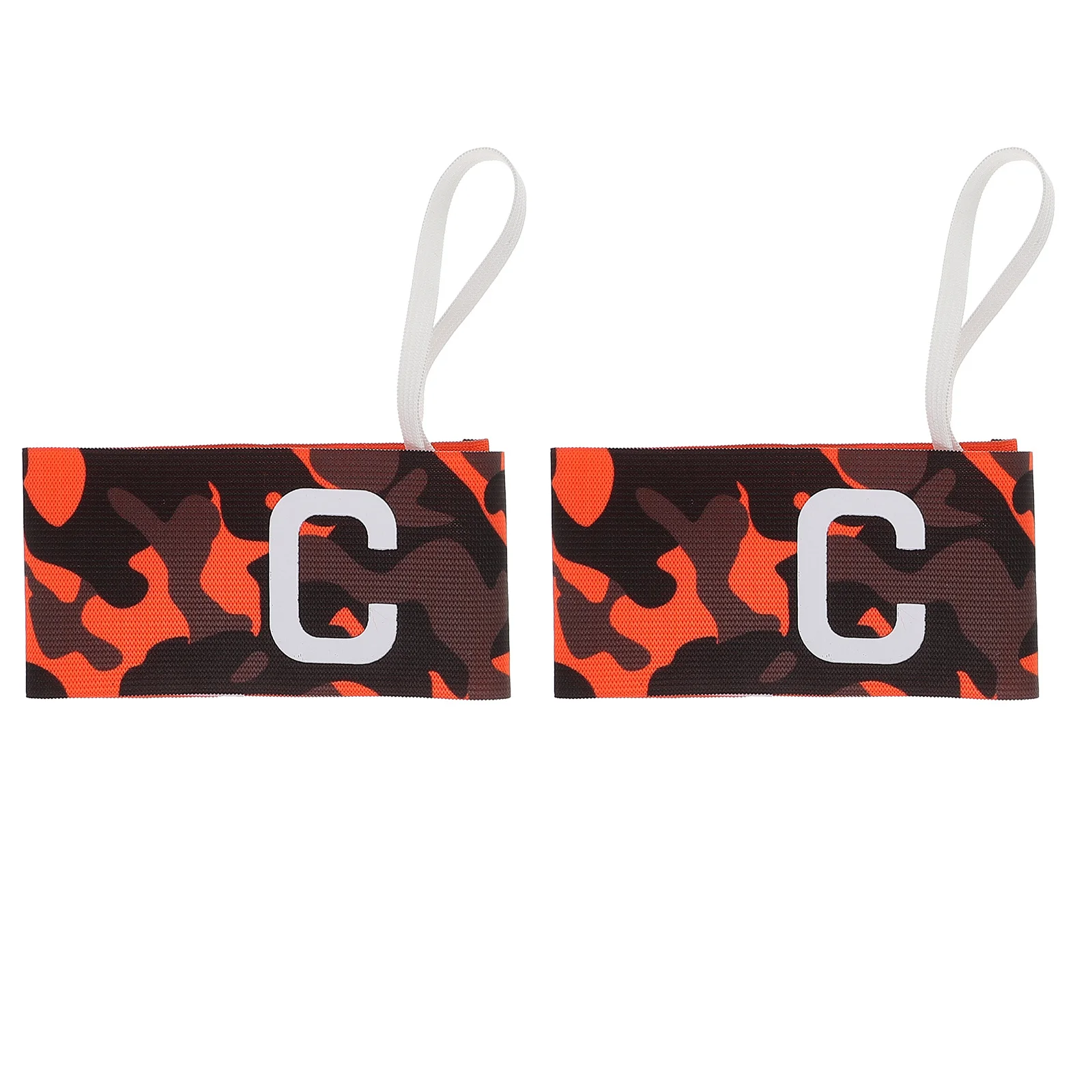 2 pçs time de futebol líder braçadeiras elástico ajustável respirável anti deslizamento futebol capitão braço sinal esportes bandas