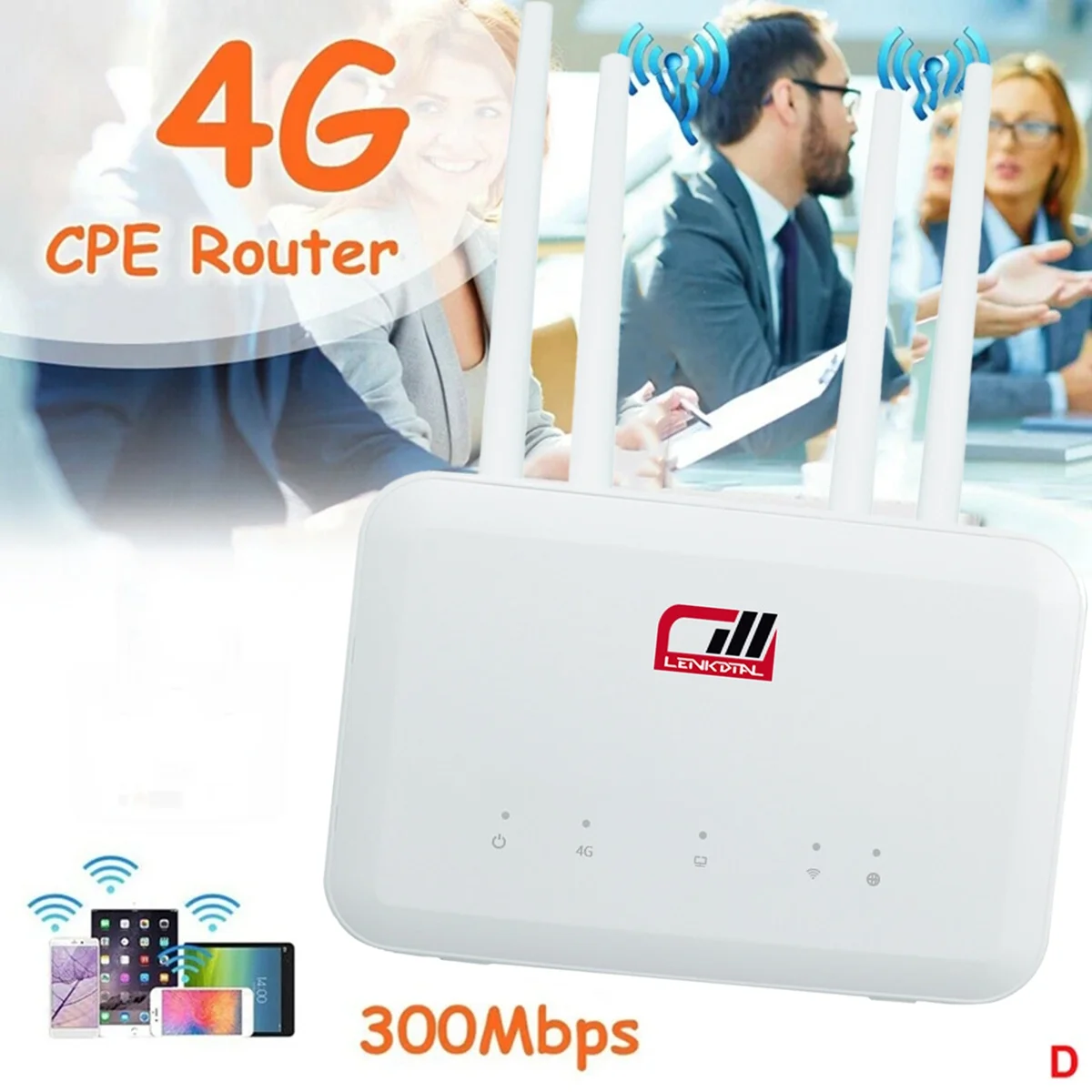 

B625PRO-EU 4G Wifi Router 300Mbps with SIM Card Slot+4XAntenna 4G Wireless Router Support Battery Power B28 Band EU Plug