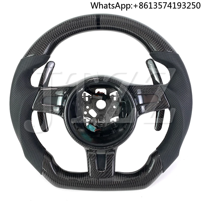 

2010-2016 for Porsche 911 Panamera Cayenne Cayman Sports Style Customize Carbon Fiber Car Steering Wheel Interior
