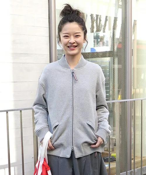 

Mercibeaucoup Women's Cotton Hooded Jaet Stand Collar Loose Fit MA Sle Zipper Closure Long Sve Regular Length Coat