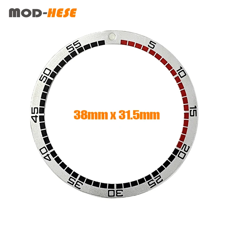 Mod SKX007 SPRD Aluminium Bezel Insert Fit For Seiko 5 SKX007 SKX009 Watch Case NH35 Watch Case 38x31.5 Seiko Flat Bezel Insert