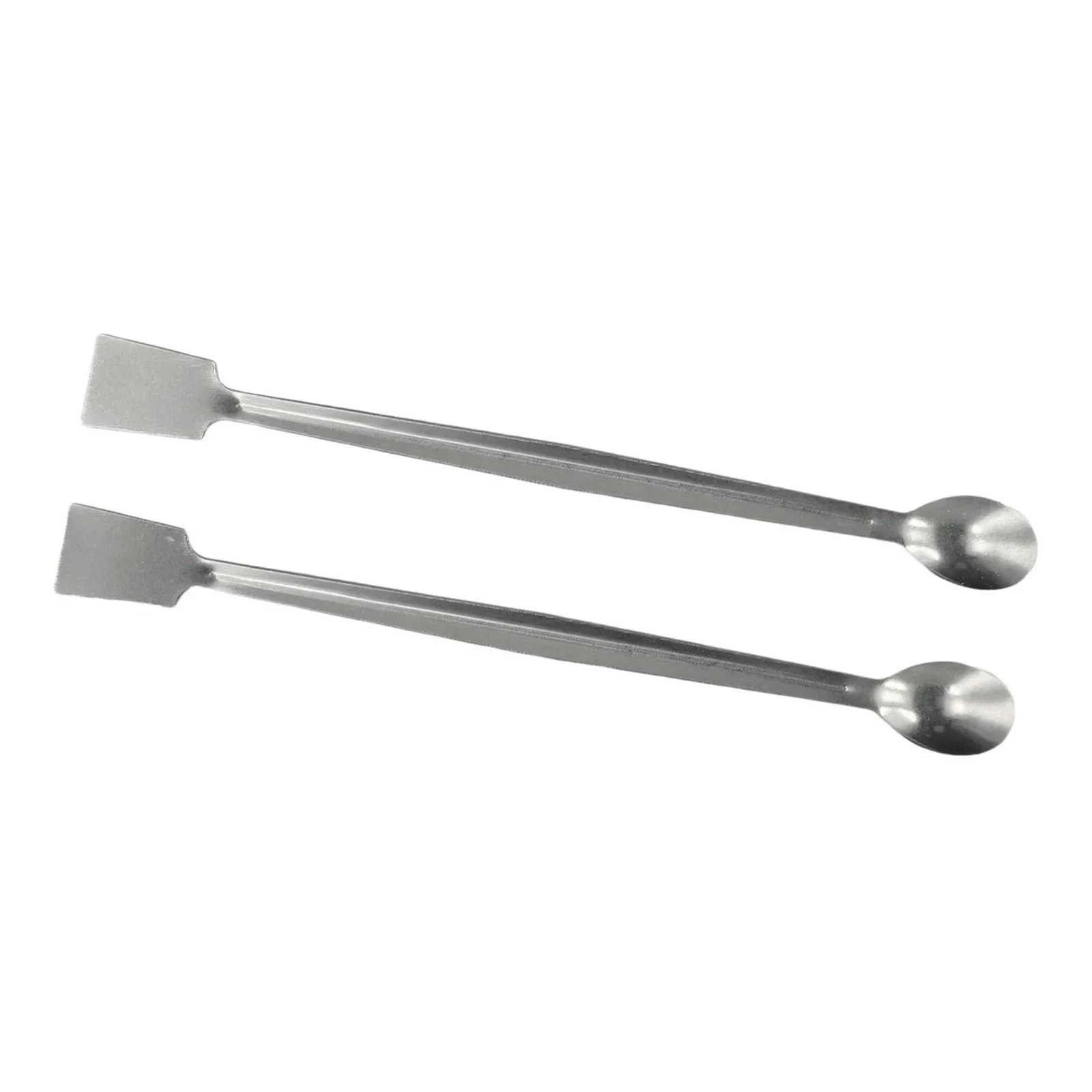 Secure Retrieval Of Materials From Deep Bottles And Jars Double End Stainless Steel Lab Sampling Spoon Spatula