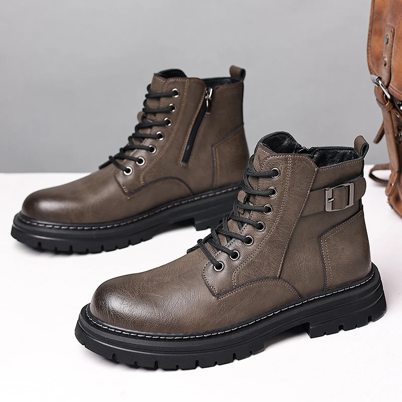

Men boots 2024 New Winter Slippers Warm Men Shoes Waterproof Non-Slip Plush Sneakers Male tenis shoes Boots Men Sneakers Winter