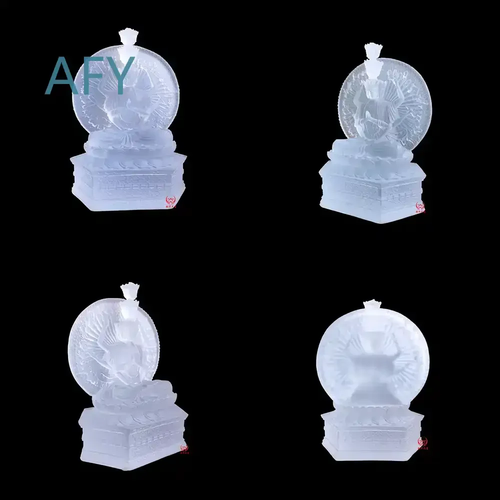 Glazed Crystal Guanyin Rosary for Buddhist Prayer Beads for Guanyin Statue Decoration for Thousand Hands Guanyin for Zen