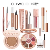 O.TWO.O-Juego de maquillaje completo, máscara resistente al agua, delineador de ojos, crema BB, cojín de aire, corrector, lápiz labial, imprimación facial, conjunto de cosméticos