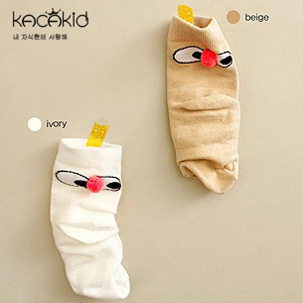 New Toddler Kids Baby Socks Cotton Girls and Boys Soft Non-slip Socks Cute Nose Design Infant Knee High Hosiery Baby Socks