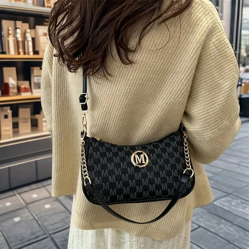 Handtasche im Vintage-Stil, Umhängetasche, verstellbarer Riemen, Damen-Messenger-Umhängetasche, elegantes Accessoire, Einkaufstasche, Geldbörse, schick – Detail 19