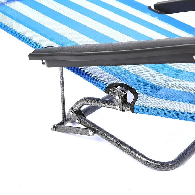 حار بيع كرسي المحمولة السرير وكرسي متعدد الوظائف كرسي استرخاء معدني قابل للتعديل #6