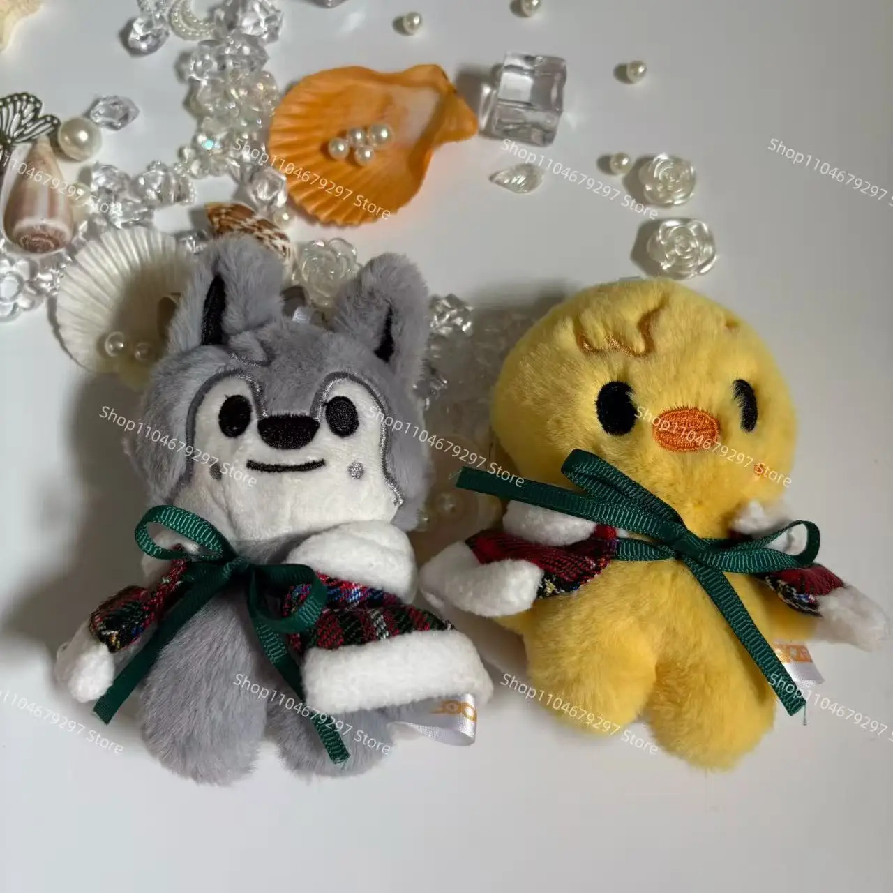 SKZOO Stray Kids Keychain Christmas Theme Cape Plush Animal Doll TXT Children's Birthday Gift Pendant Accessories