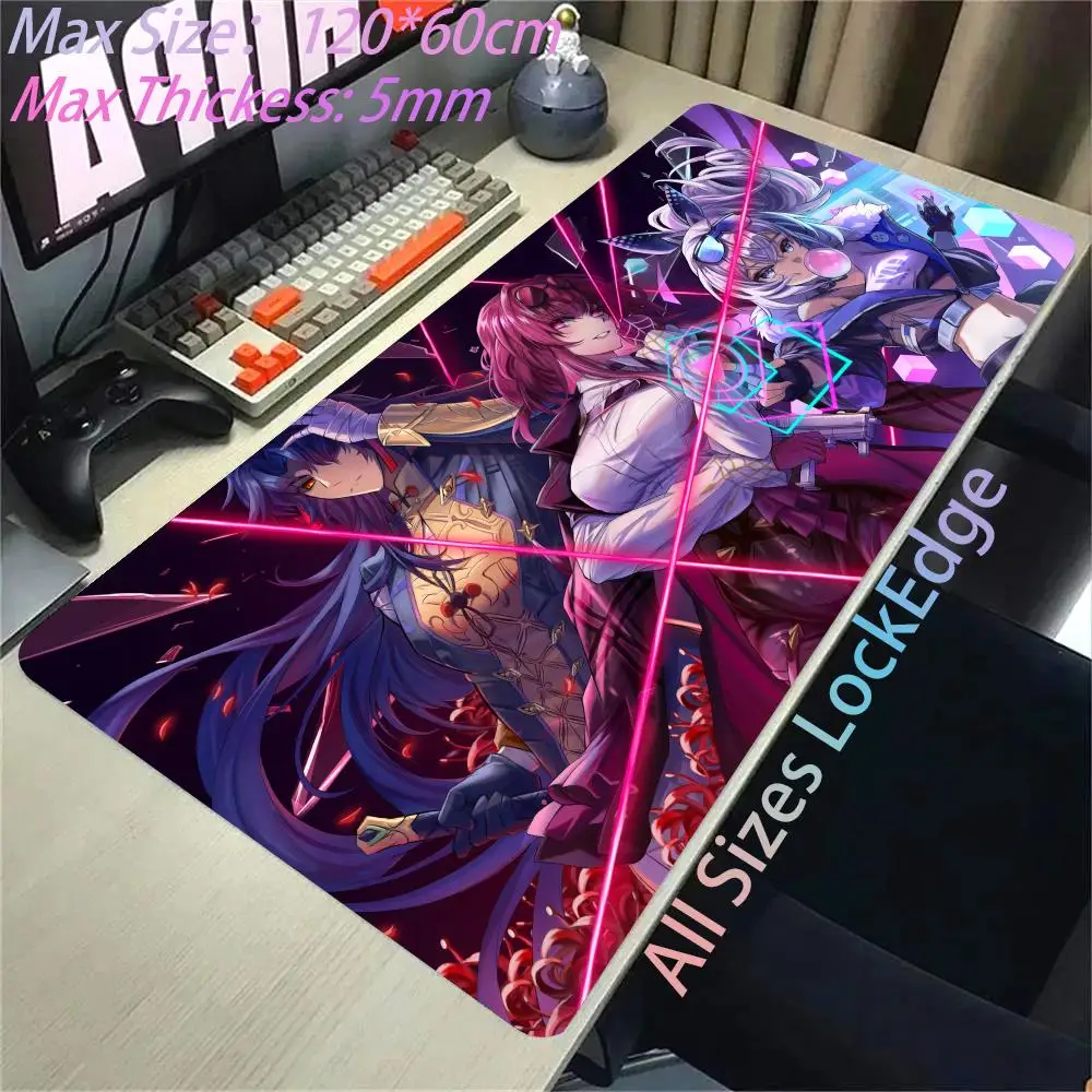 Kafka Honkai Star Rail Mouse Pad Kawaii Gaming Accessories Extended Desk Mat Computer Gamer Cabinet Mousepad Laptop Anime Carpet