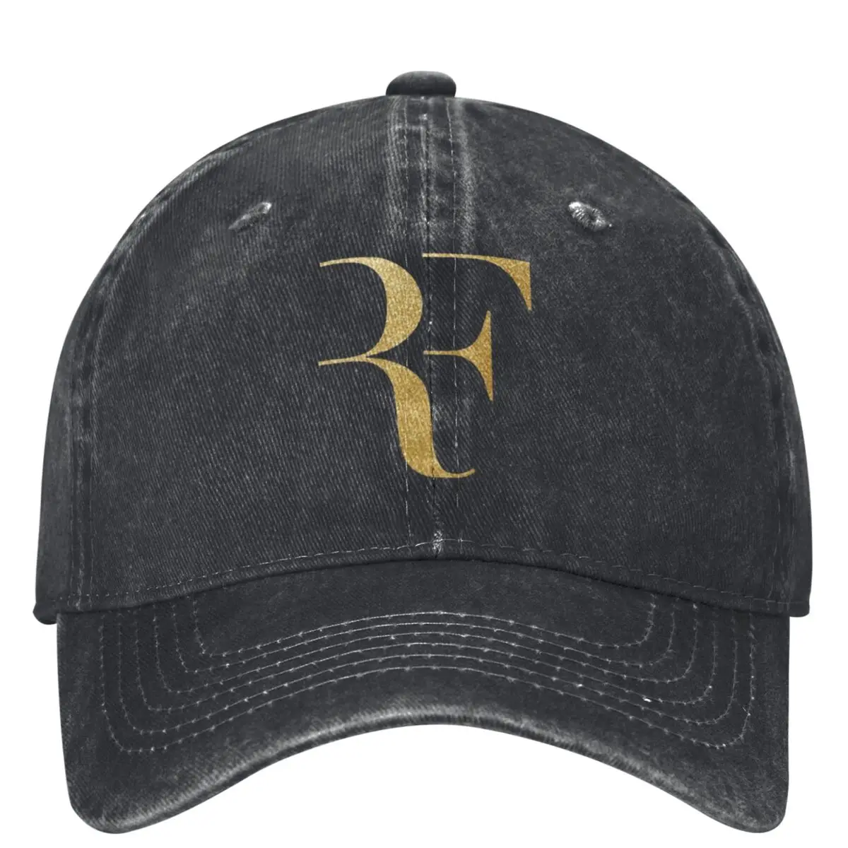 Golden Roger Federer RF Baseball Cap Unisex Men Design Hip Hop Dad Hats Summer Streetwear Outdoor Sports Baseball Caps