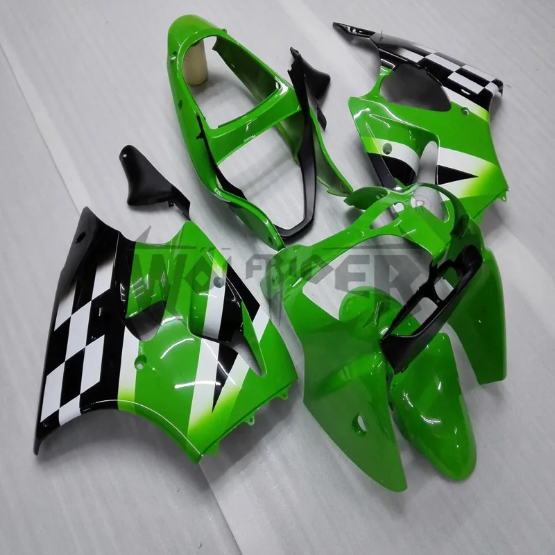 

injection Fairings kit for ZX6R 00 01 02 ZX-6R 2000-2002 green black Motorcycle cowl ABS plastic fairings Kit