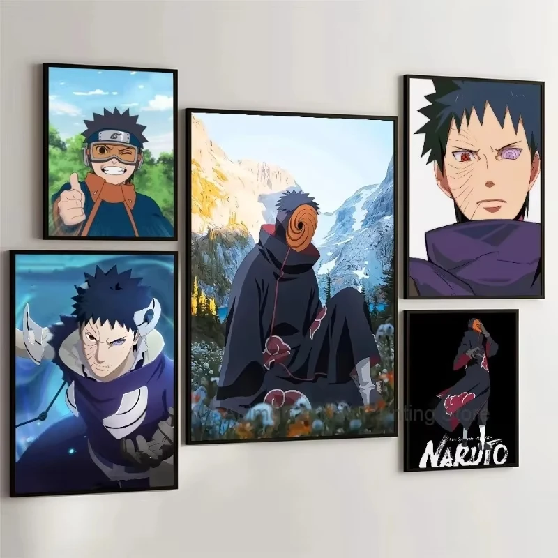 

Classic Japanese Anime NARUTO Uchiha Obito Oil Painting By Numbers Home Living Room Bedroom Bar Cafe Art Decor Gift