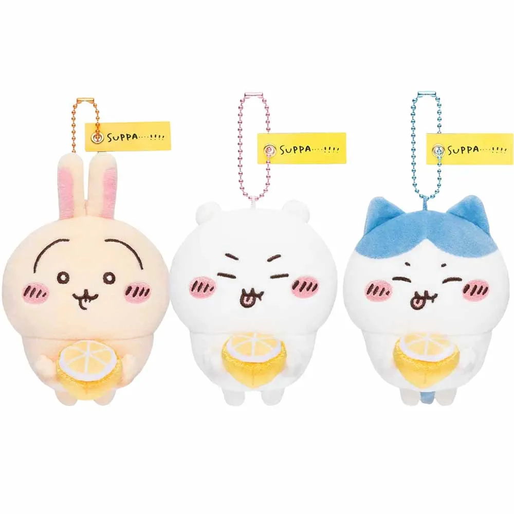 Anime Chiikawas Lemon Series Usagi Hachiware Plushie Doll Toys Bag Pendant Kawaii Cute Plush Keychain Decoration Gift 10Cm