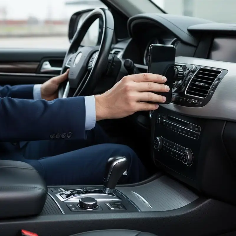 Suporte universal para celular com encaixe para CD de carro, acessórios com suporte de bola de 17mm para celular.