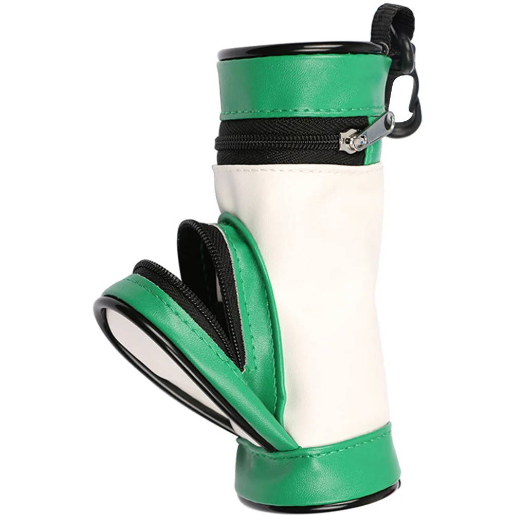 Ball Bag Pu Draagbare compacte opslag voor golfpraktijk Herbruikbare hangende tas Houder Golfbalzakaccessoires