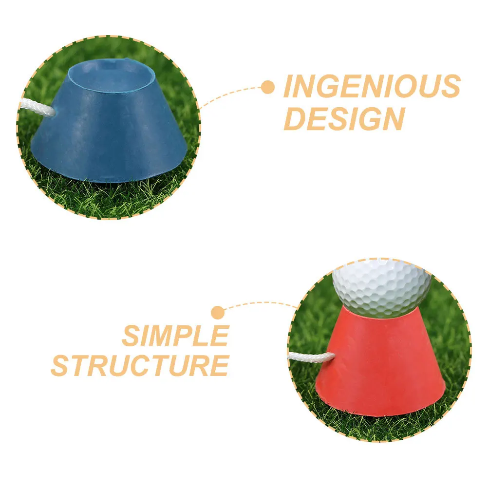 

12Pcs Rubber Golf Tees Holders Strong Durable Reusable Golf Ball Base Training Accessories Durable Golfing Balls Tees
