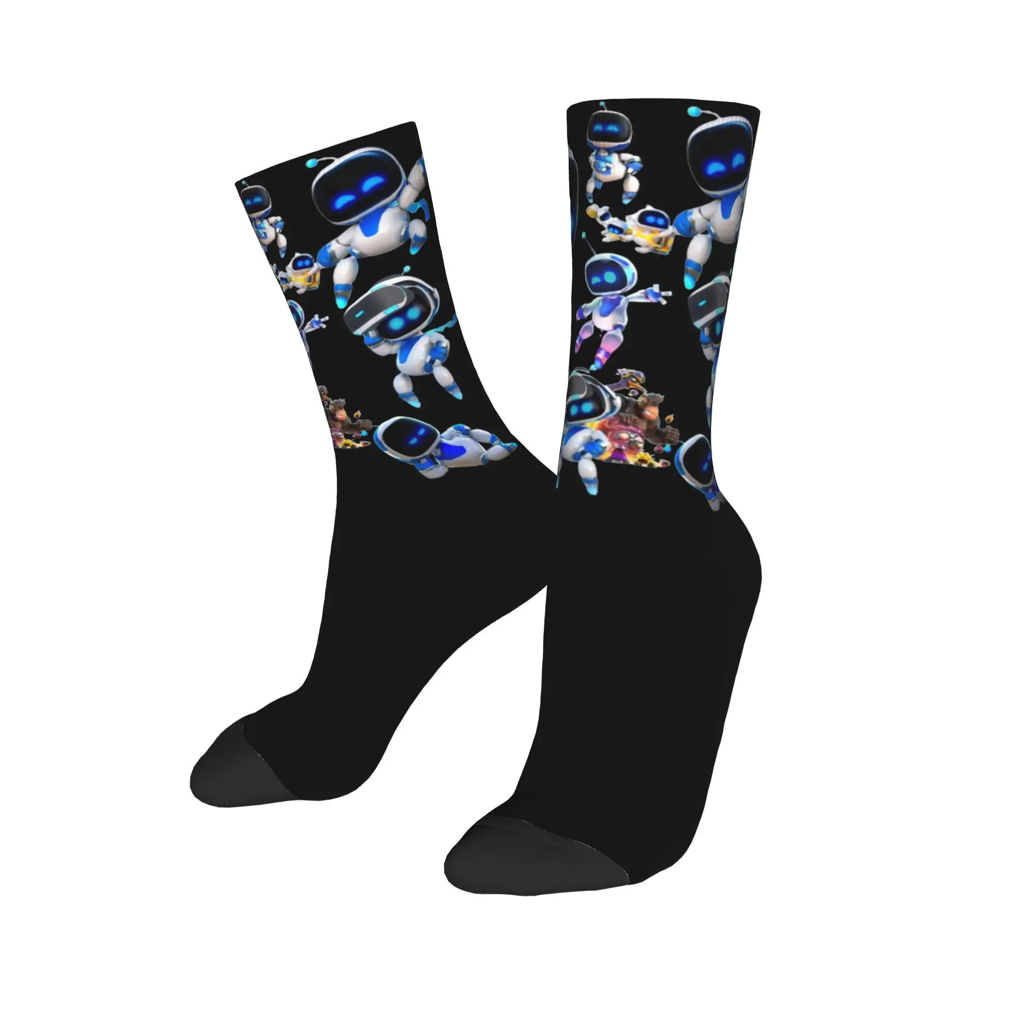 Astrobot Astros Playroom Design Socks Outfits for Daily Wear Cozy Videogame Dress Socks