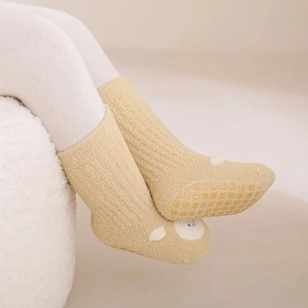 

Модные зимние детские носки, теплые мягкие носки для малышей, милые утепленные противоскользящие носки с героями мультфильмов, напольные